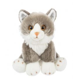 PELUCHE - COLLECTION HERITAGE - CHAT GRIS 12